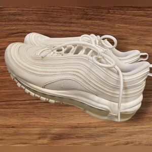 Nike Air Max 97 White/Pure Platinum Leather Women's Shoes Size 8.5